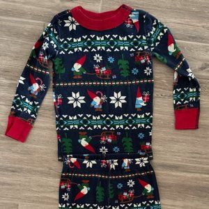 Hanna Andersson Gnome Sweet Gnome Long Sleeve Two Piece Christmas Pajama Set